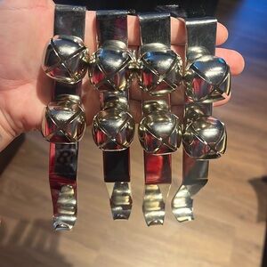 Jingle bell stocking holders set of 4